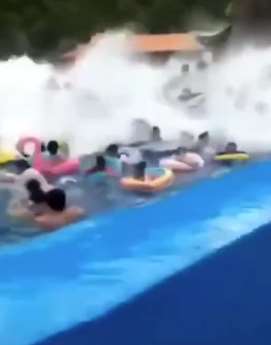吉林一水上乐园突掀巨浪，多人受伤！