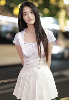 成都小姐姐「金金呀」甜美穿搭分享街头随拍 网友:初恋的味道