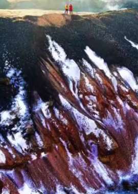 黑龙江版"丹霞地貌"色擦斑斓也很美