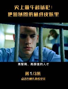 悬疑片《越狱》解说：史上最牛越狱犯，把监狱图纸藏进皮肤里！