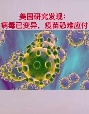 新冠病毒已变异更具传染性