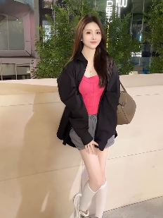 气质小姐姐「桃栀」纯欲穿搭街头随拍,主打一个美!