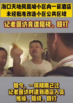 记者回访被整改酒店遭殴打