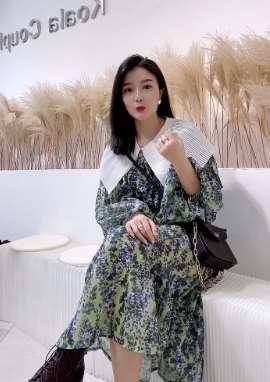秋装搭配:美女示范小众品牌连衣裙搭配
