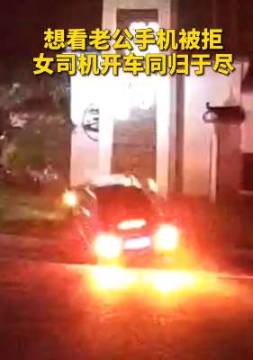 女子想看老公手机被拒 开车与其同归于尽