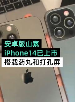安卓版山寨iPhone14已上市 搭载药丸和打孔显示屏