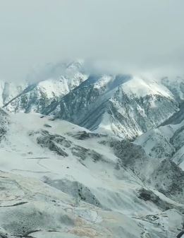 甘肃祁连山国家公园4月降雪 积雪深达13厘米