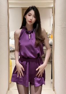 网红美女「稚昂张」分享性感御姐穿搭,配文:天热➕丝!