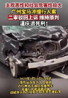 广州宝马撞人案二审维持死刑