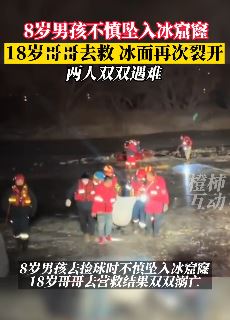 沈阳一公园兄弟2人掉冰窟窿溺亡