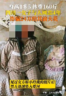 女子与男子网恋4年诈骗其24万元
