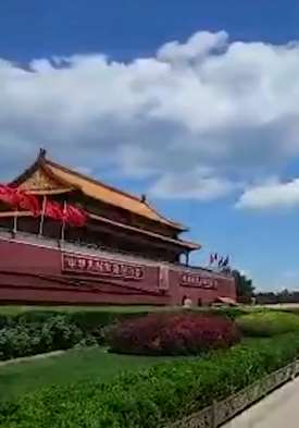 北京蓝天白云美如壁纸刷爆朋友圈