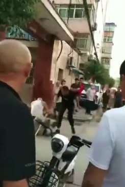 西安2男子赶羊小区内穿行 小车司机闲慢鸣笛遭殴打