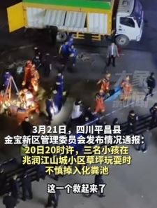 四川巴中3小孩掉化粪池经抢救无效离世