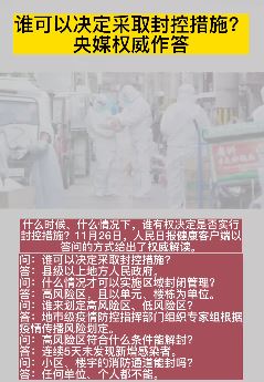 谁能决定采取封控措施?谁来划定高风险区?权威解答来了!