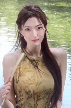 成都小姐姐「诗恩恩」手持团扇户外游玩  网友：仙气飘飘