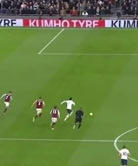 孙兴慜千里走单骑，连过7人后射门得分！