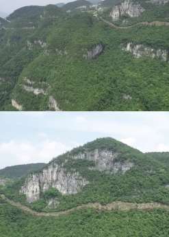 世界首条悬崖空轨列车开建 预计2021年底完工