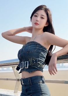 气质小姐姐「番茄酱」分享牛仔风纯欲穿搭 网友:比明星更有气质