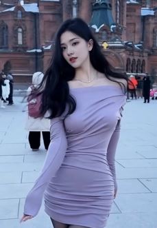 漂亮小姐姐「初雪颜」大冷天黑丝穿搭分享户外随拍,真是美丽冻人啊!