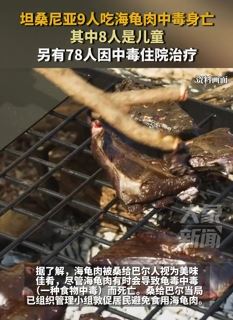 坦桑尼亚9人吃海龟肉中毒身亡