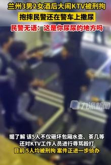 兰州3男2女酒后大闹KTV被刑拘