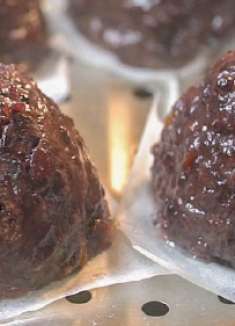 今天我做了紫米窝头，软糯香甜、口感特棒，一团一蒸就好！