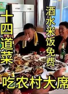 带你们感受吃东北大席的快乐 一桌陌生人在一起吃饭 吃啥全靠抢啊