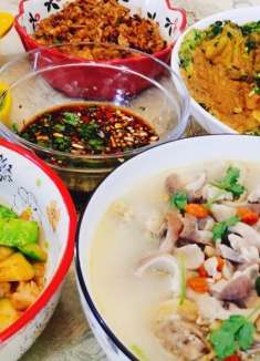 二豆妈做猪肚鸡成本100元以内搞定，喜欢的收藏当年夜饭拿手菜