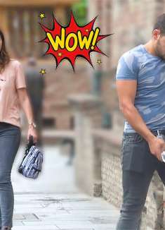 搞笑视频：男子看见女人就整蛊，看完直接笑喷