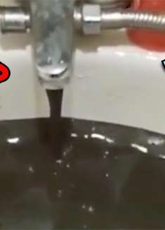 水龙头里出石油了？这是要发财了吗