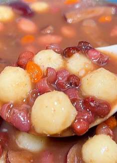 天冷多喝五红汤，86岁奶奶经常喝，面色红润气色好，特精神