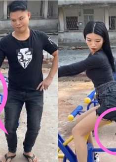 搞笑视频：公园里这盲流子，又趁我锻炼来捉弄我了，真讨厌！