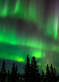 阿拉斯加北极光之夜，迷人延时摄影