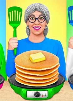 搞笑外国人：三人挑战制作铜锣烧，女孩居然把锅烧了，她还会赢吗