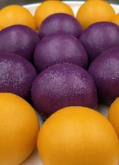 南瓜紫薯这样做，简单2步，好吃又好看，过年待客很抢眼