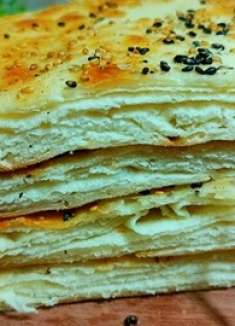 千层发面饼最简单的做法，无技巧无难度，五分钟出锅，当早餐真香