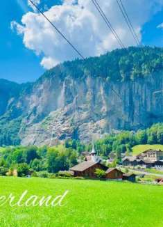 第一视角，乘瑞士列车从劳特布鲁嫩穿越至温根山谷