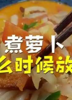 煮萝卜什么时候放盐