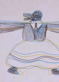 魔性摇滚 MV，怪诞手绘「狼外婆」