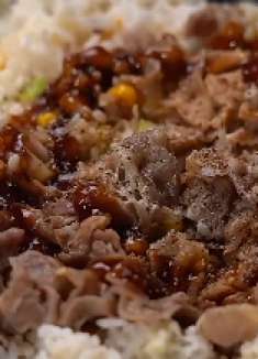 又发现了炒饭的新吃法！黄油和肥牛的搭配真的太香了！