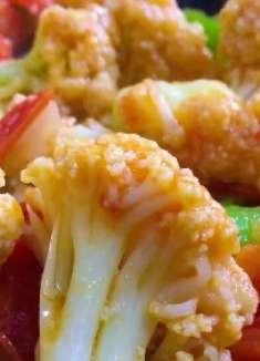 菜花加番茄这样吃太香了，我家一周吃5次，上桌抢光光