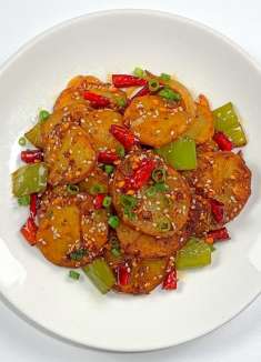 干锅土豆片，这也太美味了