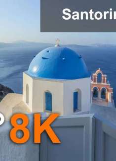 圣托里尼 8K 360°航拍之美