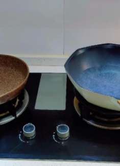 我家经常出镜的二口锅，今天用来做牛排意面，不仅好用颜值还高！