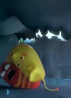 爆笑虫子：黄虫不要命和雨滴大战！结果被打鼻青脸肿，太惨了！