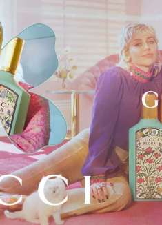 Gucci Flora「绽放茉莉」香水大片,与麦莉·赛勒斯一同踏入梦幻花境