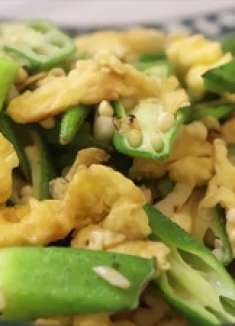 超易上手的美味秋葵炒鸡蛋，健康少油营养搭配，1分钟学会