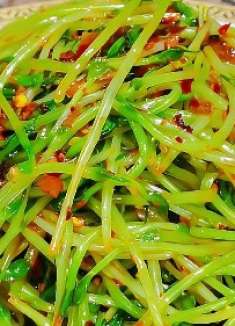 川味独特生态菜,凉拌豌豆苗,生态菜本味,清脆爽口,鲜香好吃