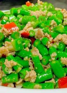 豆角炒肉末真是绝配，教你一个好吃的做法，营养好吃又解馋，美味